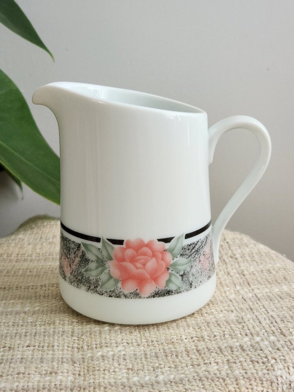 Vintage Corning Corelle Silk And Roses Creamer Made in USA 12 oz